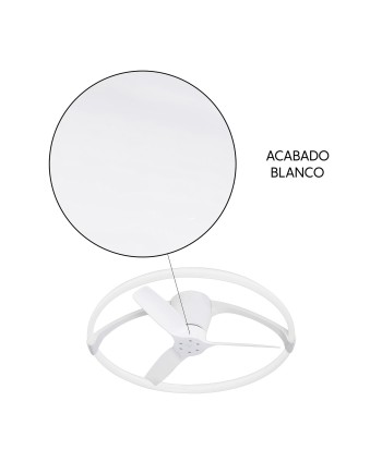 NEPAL MINI * VENTILADOR BLANCO LED CON MANDO